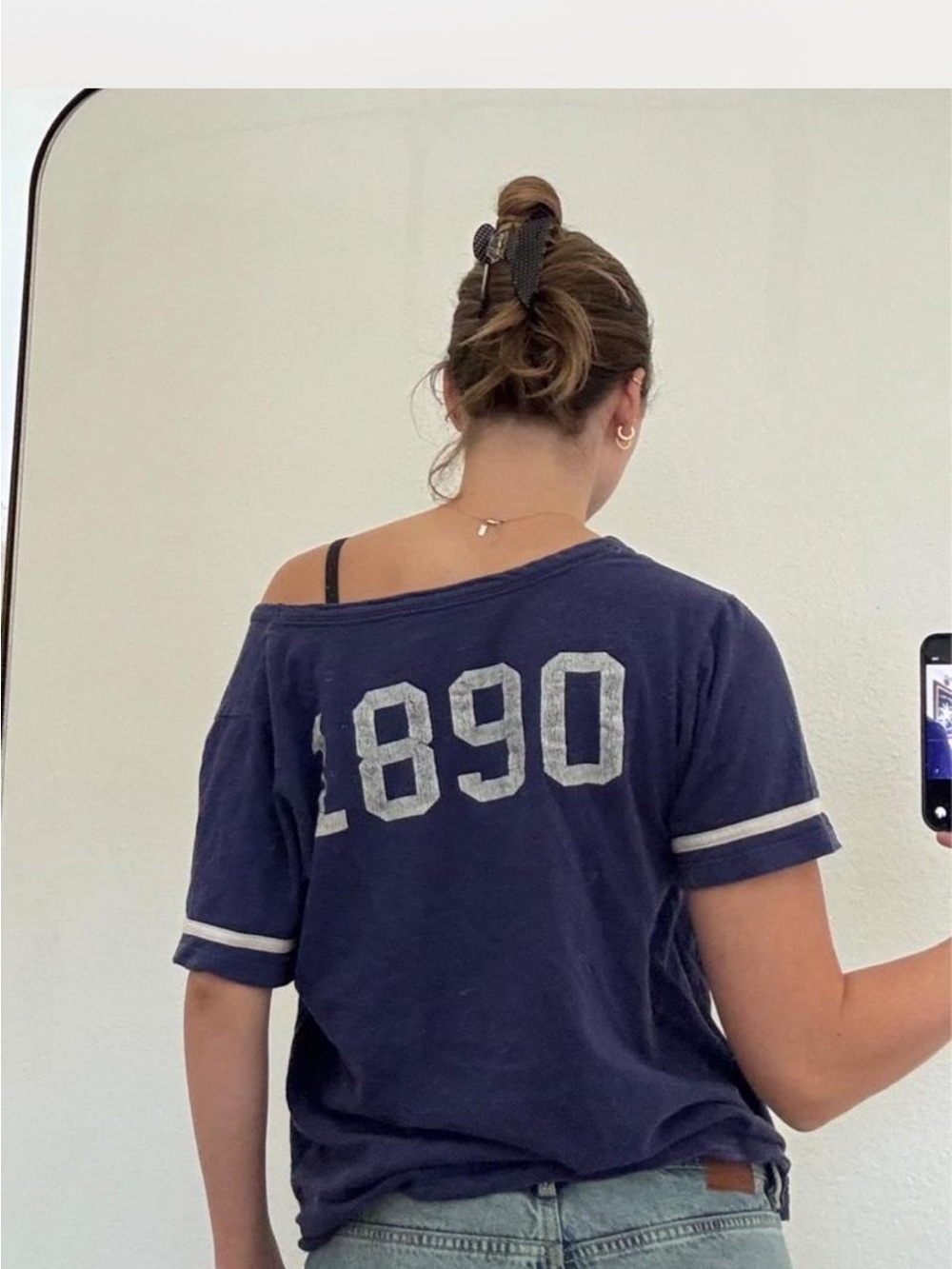 U.S. Polo Assn. Navy Polo Graphic Tee | Size L | White Polo Player Graphic - Picture 2 of 8